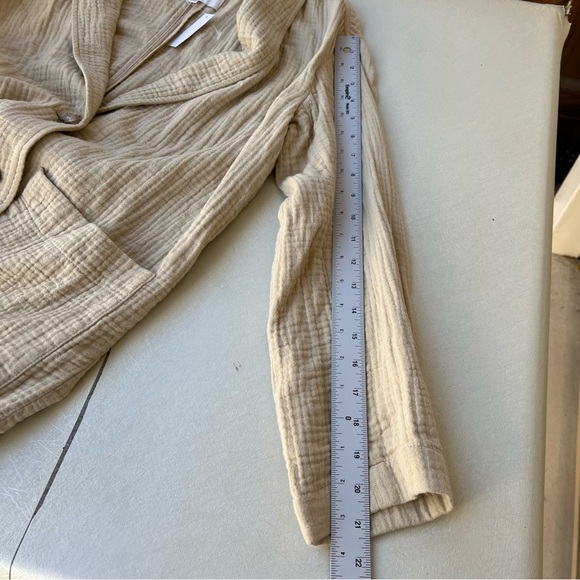 Madewell Lightspun Dorset Blazer Jacket
Cotton Slouchy Shawl Collar Beige XS - Picture 6 of 9